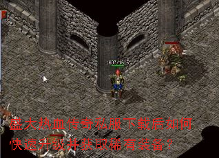 盛大热血传奇私服下载后如何快速升级并获取稀有装备? 盛大热血传奇私服下载后如何快速升级并获取稀有装备?