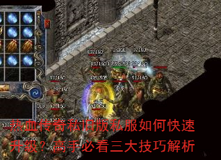 热血传奇私旧版私服如何快速升级?高手必看三大技巧解析 热血传奇私旧版私服如何快速升级?高手必看三大技巧解析