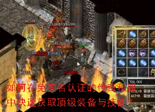 如何在免实名认证的传奇私服中快速获取顶级装备与技能? 如何在免实名认证的传奇私服中快速获取顶级装备与技能?