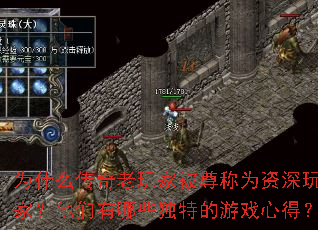 为什么传奇老玩家被尊称为资深玩家?他们有哪些独特的游戏心得? 为什么传奇老玩家被尊称为资深玩家?他们有哪些独特的游戏心得?