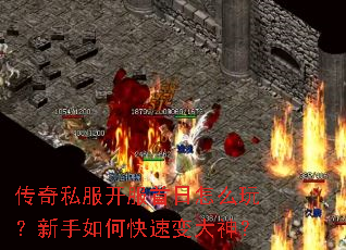 传奇私服开服首日怎么玩?新手如何快速变大神? 传奇私服开服首日怎么玩?新手如何快速变大神?