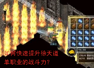 如何快速提升徐天道单职业的战斗力? 如何快速提升徐天道单职业的战斗力?