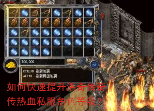 如何快速提升洛奇传奇传热血私服角色等级? 如何快速提升洛奇传奇传热血私服角色等级?